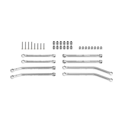 GPM 7075-T6 Alloy Front & Rear Link Set for 1/30 Scx30 Ford Bronco 4X4 RTR Brushed Rock Crawler-Axi-2048 (Silver) - color: Silver