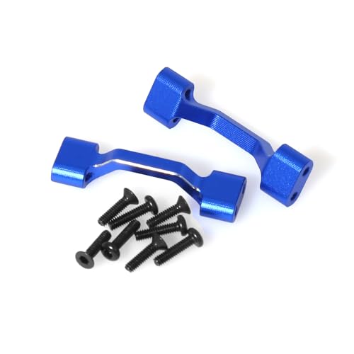 Aluminum Side Panel Crossbar RC Upgraded Parts for LOSI 1/18 Mini LMT 4X4 Brushed Monster Truck RTR-LOS01026 RC Car, Blue - color: Blue Crossbar