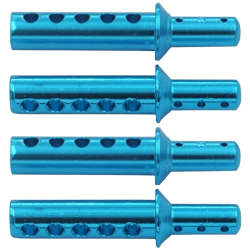 4PCS Vgoohobby 188037 RC Aluminum Body Post Mounts Upgrade Parts Compatible with Redcat Volcano S30 EPX 1/10 RC 4WD Car Off-Road Monster Truck Buggy,Blue