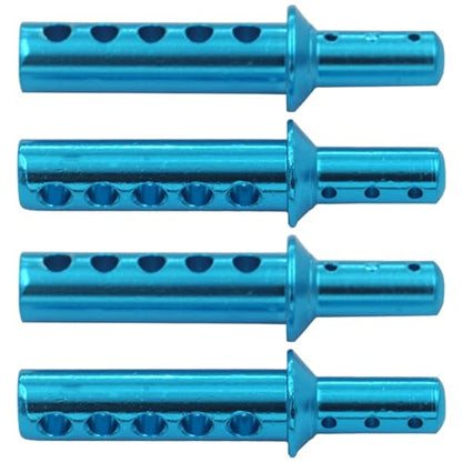 4PCS Vgoohobby 188037 RC Aluminum Body Post Mounts Upgrade Parts Compatible with Redcat Volcano S30 EPX 1/10 RC 4WD Car Off-Road Monster Truck Buggy,Blue