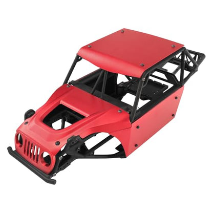 Aluminum Body Panels Kit for Vanquish H10 Optic Sparco H10 Optic Yokohama RTR 1/10 RC Crawler Upgrade Parts (Red) - color: Red