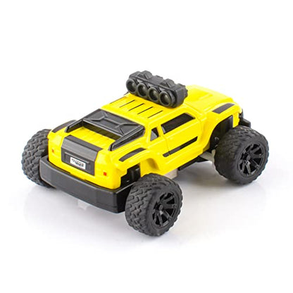 1:76 Turbo Racing Scale RC Sport Car, Table Racing Remote Control Mini Model Car Full Proportional RTR Kit Toys (Monster Truck Yellow) - color: Monster Truck Yellow