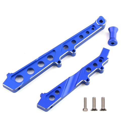 Aluminum Chassis Brace Set Front&Rear Brace for Arrma 6S 1/7 Limitless V1 | (Not for F1 V2),Felony/Infraction Aluminum Center Hopups&Upgrades Part,Replaces ARA320511,Hop Ups Support Frame-Blue - color: Blue, size: For 6S 1/7 Limitless/Felony/Infraction