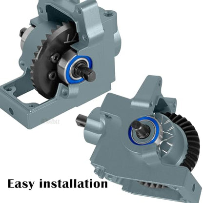 RC Diff Gear 37T Upgrades Part for 1/10 Slash 4X4 VXL/Rustler 4X4 VXL/Stampede 4X4 VXL/Hoss 4X4 VXL/XO-1,Front Rear Differential Hop Ups,Titanium - color: Titanium-(upgrades Part）
