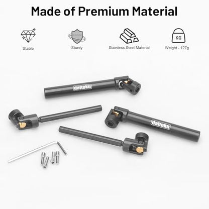 daitoku 2PCS 109-154mm Universal RC Drive Shaft for 1/10 Axial SCX10 SCX10-II Redcat D90 Gen7 /Pro RC4WD GEN8 RC Crawler - size: 109-154mm