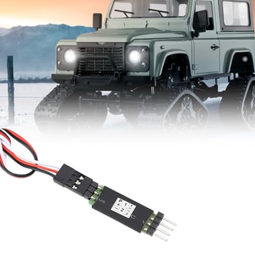 Electronic Switch Relay 3 Pack RC Car Third Channel Light Receiver Switch,6V 1A Remote Control Cord for LED Headlights and Taillights, Universal for 1/10 1/8 Scale Off Road