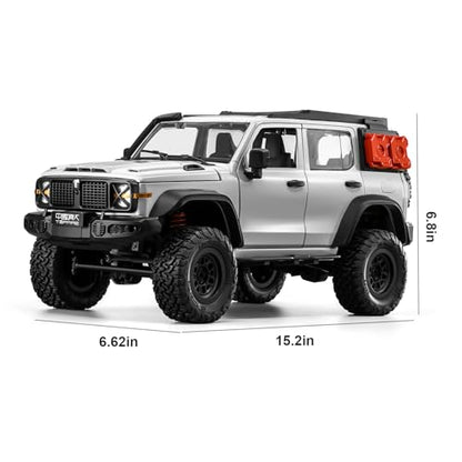ARRIS MN300 1/12 RC Rock Crawler 4WD 2-Speed Wrangler Truck RTR | Openable Doors, LED Lights, Full Proportional Control, Excellent Climbing Ability - color: Orange