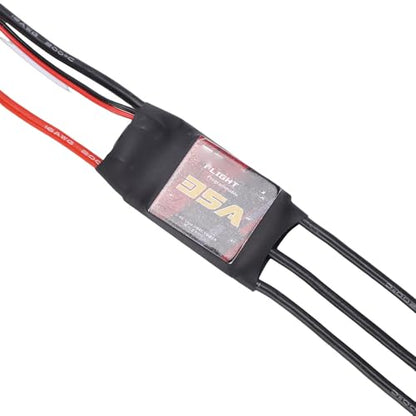 35A Brushless ESC, PCB Electronic Speed Controller for 2 to 4S LiPo Brushless Motor, Ideal for RC Car Truck and Boat