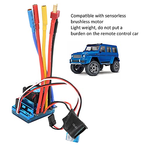 Dilwe RC Brushless ESC RC Car Parts, 120A ESC 5.3V/ 5A Bec Output Electric Speed Controller for 1/10 1/12 RC Car Boat Accessory RC Accessories