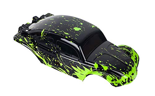 SummitLink Custom Body Muddy Green Over Black Compatible for 1/10 Slash 4x4 VXL 2WD Slayer RC Car or Truck (Truck not Included) SSB-BG-03