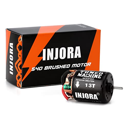 INJORA 540 Brushed Motor 35T Waterproof Motor for 1/10 RC Cralwer（13T） - size: 13T