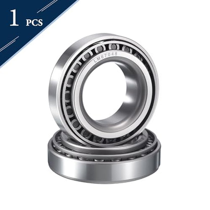 LM67048/10 Tapered Roller Bearing Cone and Cup Set | 1.25" Bore 2.328" OD 0.625" Cup Width, Chrome Steel Taper Bearings Set, ABEC-3 - size: LM67048/LM67010