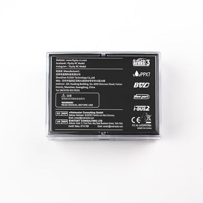 Flysky FBr8 AFHDS 3 Waterproof Receiver (Standard Antenna Version) | 8CH Input i-BUS2 S.BUS i-BUS PPM Fit For AFHDS 3 Protocol Transmitters RF modules Car Boat