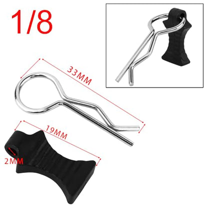 90pcs RC Body Clips with Pull Tabs Car Clips RC Clips for All 1/8 1/10 1/16 1/18 1/24 Scale Traxxas Redcat Axial Arrma HSP Redcat HPI Himoto Tamiya RC Car Truck Buggy Parts