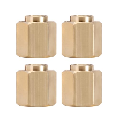 INJORA Brass Wheel Hex Hub 7mm Extenders Adaptor for TRX4M Redcat Ascent18