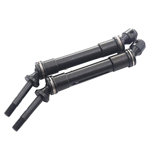 2PCS Vgoohobby Aluminum Alloy RC CVD Steel Rear Drive Shaft Axle Transmission Axle Joint Compatible with TRX Slash 4X4 Stapede Rustler VXL HQ727 Short Truck Car