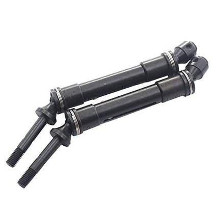 2PCS Vgoohobby Aluminum Alloy RC CVD Steel Rear Drive Shaft Axle Transmission Axle Joint Compatible with TRX Slash 4X4 Stapede Rustler VXL HQ727 Short Truck Car