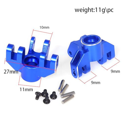 Aluminum Front Steering Cup RC Upgraded Parts for LOSI 1/18 Mini LMT 4X4 Brushed Monster Truck RTR-LOS01026 RC Car, Blue - color: Blue Front Steering Cup