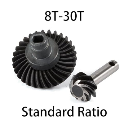 Overdrive Underdrive Helical Axle Gear Set 24/8T 27/8T 30/8T 33/8T for Axial SCX10 AR44 AR45 Capra Axle VS4-10 F9 Phoenix F10 (30T 8T) - color: 30t 8t