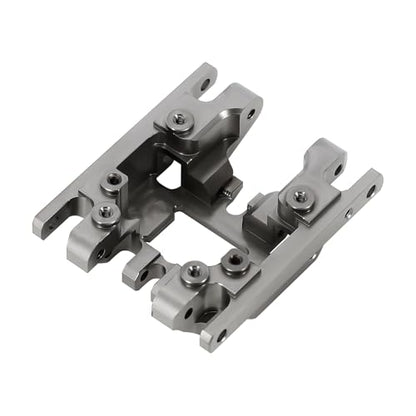 INJORA Brass Grey Skid Plate Transmission Mount CNC Upgrade for TRX4M 1/18 RC Crawler, 53g - color: Grey Brass