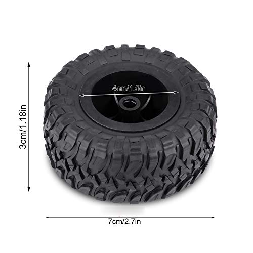 4 Pcs/Set 1:16 RC Crawler Tires, Rubber Plastic 1/16 RC Car Crawler Tires, Remote Control Car Wheels Accessory for 1.0 C24 Upgrades