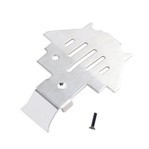 INJORA Chassis Armor Axle Protector Skid Plate for 1/10 RC Crawler TRX-4,Stainless Steel