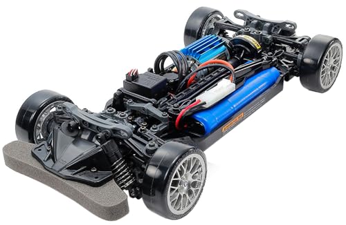 Tamiya 300058584 58584 TT-02D Drift Spec Chassis Brushed 1:10 RC Car Electric Road Model 4W, Blue