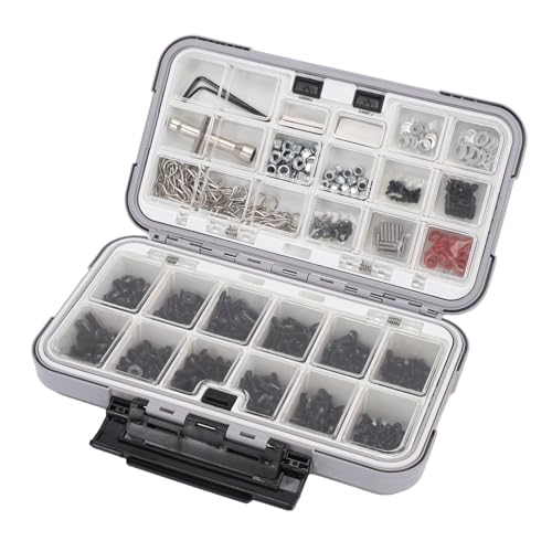 RC Screw Kit, Stainless Steel M3 M4 Hex Socket Head Cap Screws Durable Set for 1/8 and 1/10 Scale RC Trucks Off Road Crawlers Enthusiasts