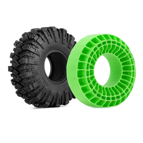 INJORA Silicone Rubber Insert for 118-122mm 4.75" OD 1.9" Tire, Green - color: Green
