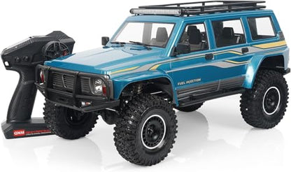 YIKONG YK4107 1/10 4WD RC Rock Crawler Two Speed Differential Lock LCG Chassis Tank Turn RC Car LED Lights Off-Road Climbing Truck