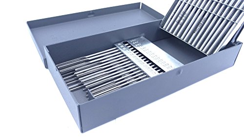 Accusize Industrial Tools 60 Pcs No.1 to No.60 Hss Ansi Chucking Reamer Set in Huot USA Index Metal Box, 5500-Sk00 | 60 Pc Set, Straight Shank, Straight Flute, Right-Hand Cut, +0.0001 to +0.0005 in Tolerance, Huot Box - size: #1 to 60#