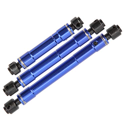 Transmission Shaft Drive, Propeller Metal Shaft Fit for Traxxas4 TRX6 1/10 RC Crawler Car Aluminum Alloy Steel Blue 75mm 103mm 123mm 3Pcs Set