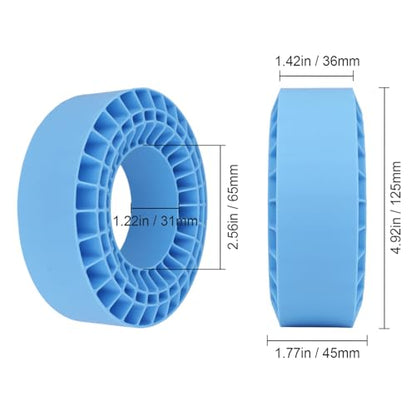 Soft 2.2" Silicone Tire Inserts for RC Crawlers, 4-Pack — Fits 132–134 mm 5.25" OD, 125×45 mm — Waterproof, Sidewall Stabilization, Traction and Climbing Control (Blue) - color: Blue