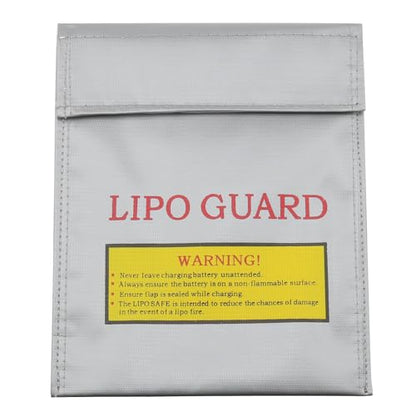 Lithium Battery Explosion-Proof Bag High Temperature Storage Protective Bag Safe Flame Retardant Multi-Functional fire Protection Bag 18 * 23cm Silver -1pcs - color: Silver