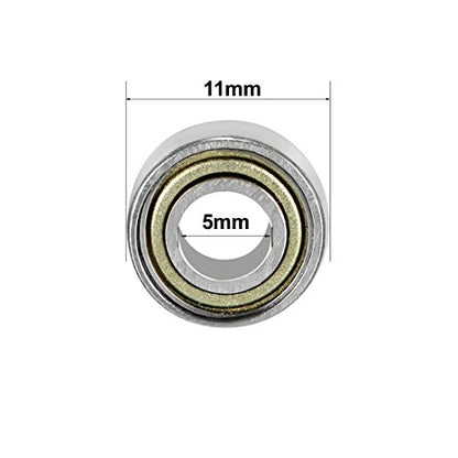 uxcell 685ZZ Ball Bearing 5mm x 11mm x 5mm Double Shielded 685-2Z Deep Groove Bearings, Carbon Steel (Pack of 20) - size: 5mmx11mmx5mm