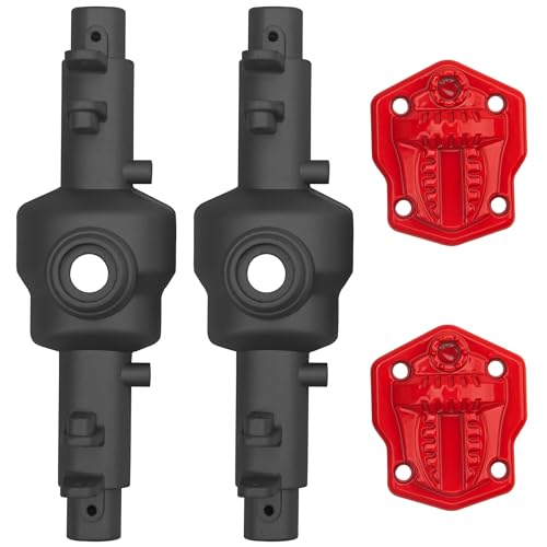Metal Front Rear Axle Housing Upgrade Part Compatible with MN128 G500 MN86K MN86KS MN86 MN86S 1/12 RC Car (Black) - color: Black