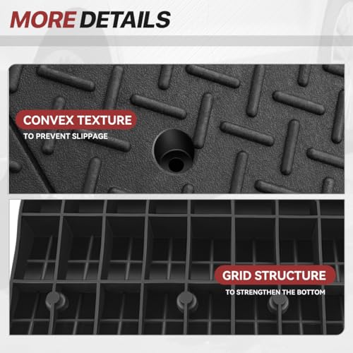Rubber Curb Ramp, 7.9" Rise, For Forklift, Car, Wheelchair & Bike, Driveway & Garage Threshold Bridge - size: 7.9" Rise