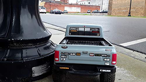 Bumper/Window Decals for RC Scale cralwer Accessory - 4 Styles to Choose from - for: Axial SCX10 II RC4WD Redcat Gen8 TRX4 Vanquish VS4-10 Stickers (Rap Hip hop R&B) - color: Rap Hip Hop R&b
