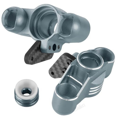 RC Upgrades Part Front Knuckles Steering Blocks&Rear Hub Stub Axle Carriers for 1/8 Kraton (Also for V4&V5)/Notorious/Outcast 6S BLX,Steering Hops Up,Replaces #AR330505#AR330404,Titanium - color: Titanium - (Upgrades)