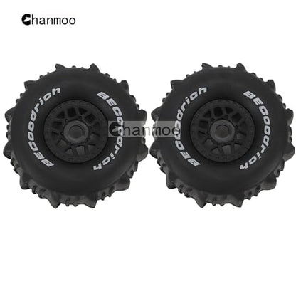 1/7 1/8 RC Short Course Truck Car Tires and Wheels Rims 17mm Hex Snow Sand Buggy Desert Tyres for 1:7 Or 1:8 Scale RC Off Road Truck Car TRAXXAS UDR 85086-4 ARRMA YK4072 DF7 4Pcs (B Black) - color: B Black
