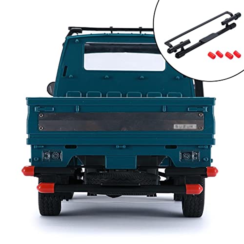 1:10 Metal Bull Bar Bumper Set for WPL D12 RC Crawler Truck Toy, CNC Machined Front Rear Bumper to Your Car, Easy Installation, Upgrade Your Truck Style, 1 - Rear - color: Rear