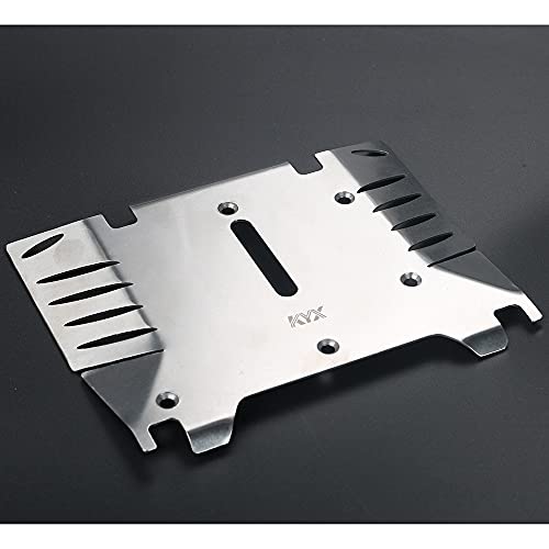 KYX Racing Stainless Steel Skid Plate Protector Chassis Guard Board Upgrades Accessories for RC Crawler Car Axial RBX10 RYFT