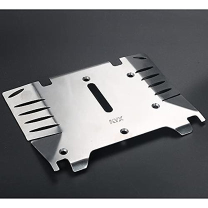 KYX Racing Stainless Steel Skid Plate Protector Chassis Guard Board Upgrades Accessories for RC Crawler Car Axial RBX10 RYFT