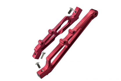 GPM Limitless/Infraction Upgrade Parts Aluminum Front + Rear Chassis Brace - 2Pc Set Red