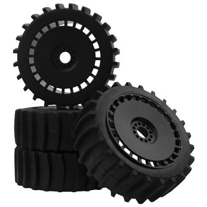 4PCS RC 1/8 Paddle Buggy Tires 17mm Hex Wheels Compatible with Arrma Typhon Traxxas Losi HPI Redcat Snow Sand Desert Tires 1/8 Off Road Buggy