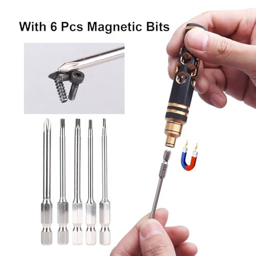 5 in 1 RC Hobby Repair Tools Kit, Hex Driver Set Allen Wrench with Drill Bits, Hex Bit Set & Phillips Screwdriver Bits, Alloy Handle Tool Set for RC Car Truck Crawler Helicopter Drone Boat