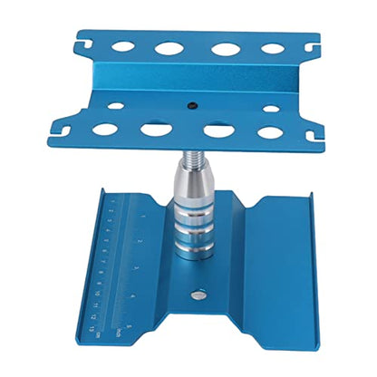 AYNEFY Rc Car Work Stand,Aluminum 360 Degree Rotation RC Car Maintenance Workstation Repair Table RC Car Display Bracket for Off Road Vehicle Shipping Drafting Tables (Blue) - color: Blue