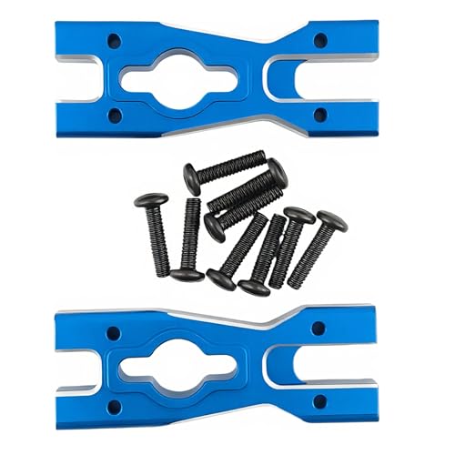 7075 Aluminum Body Mount Cross Bar for Losi 1/18 Mini LMT 4X4 Truck (Blue) | Brushed Monster Truck,Upgrade Parts,LOS01026 Compatible,CNC Machined,High Strength,Lightweight,Precision Fit - color: Blue
