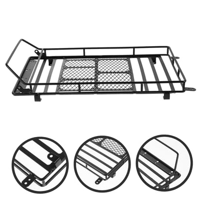 Car Roof Luggage Bracket for Crawler Black Storage Shelf for Simulation Accessories Practical Design for Easy Mounting and Strong Fixation - size: 22.8X14.1cm
