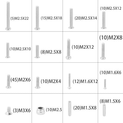 RC Screw Kit Screws Assortment Set 1/18 RC Crawler Parts for TRX4M 1/18 RC Crawler